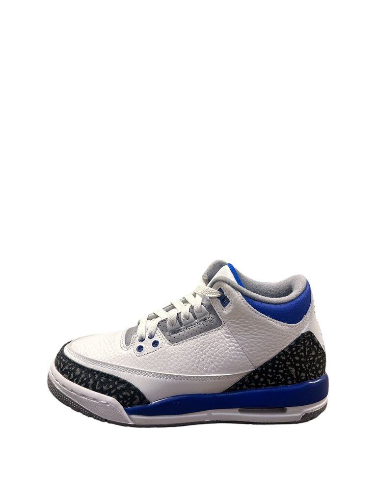 **USED** AIR JORDAN 3 RETRO (GS) 'RACER BLUE'