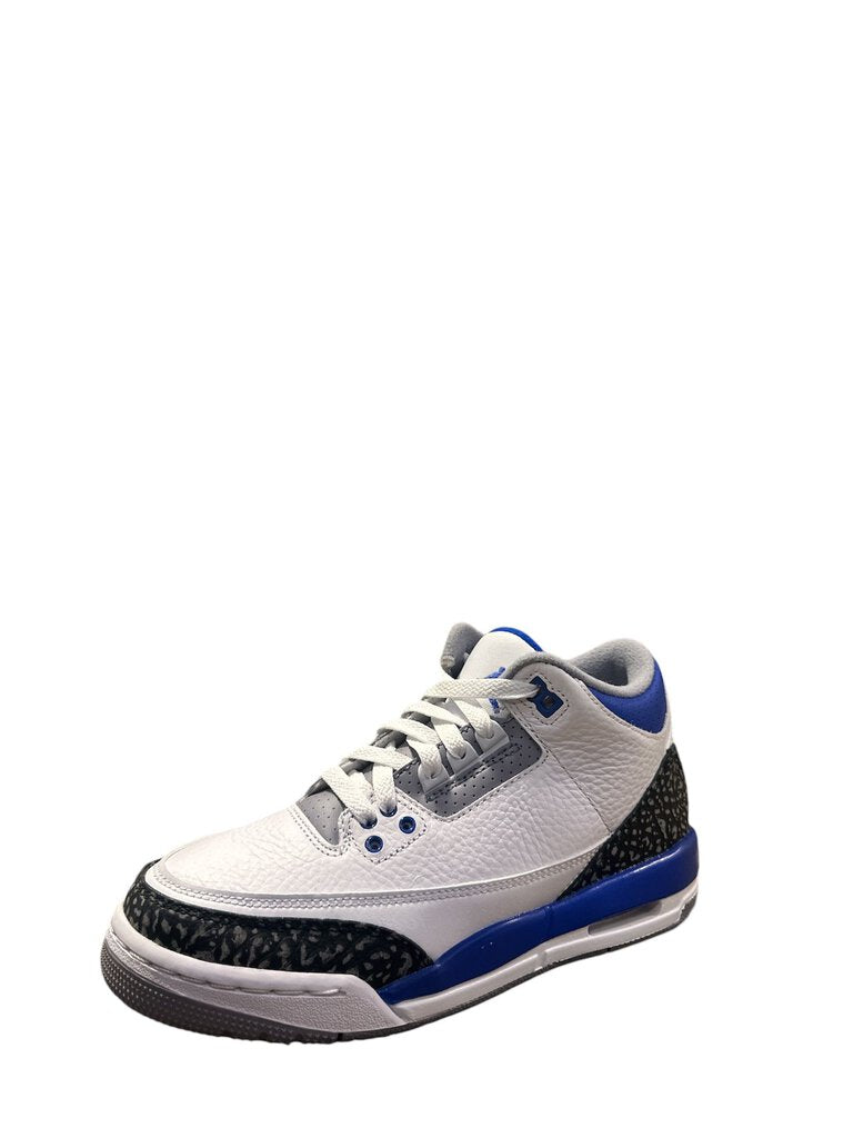 **USED** AIR JORDAN 3 RETRO (GS) 'RACER BLUE'