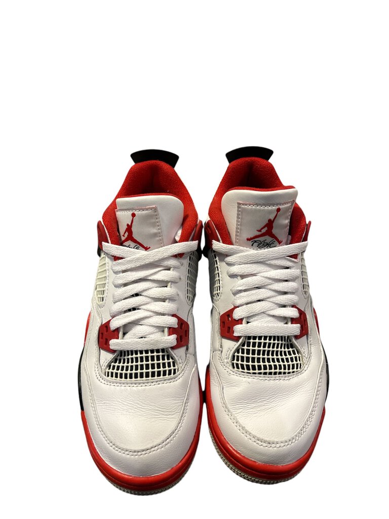 **USED** AIR JORDAN 4 RETRO (GS) FIRE RED (NO BOX)