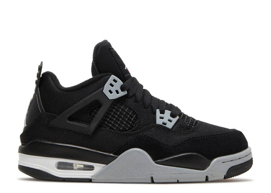 AIR JORDAN 4 RETRO SE (GS) 'BLACK CANVAS'